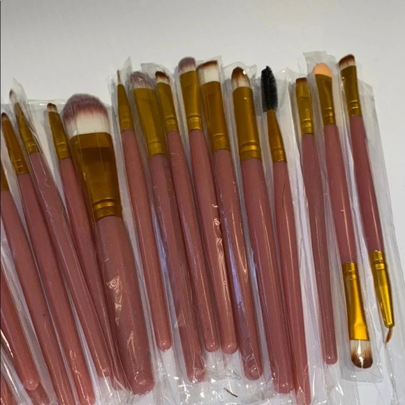 20 NEW MAKEUP BRUSHES GIFT GOLD WEDDING BRIDAL GIFT GIFTS BRIDESMAID SUMMER FALL - Picture 3 of 6